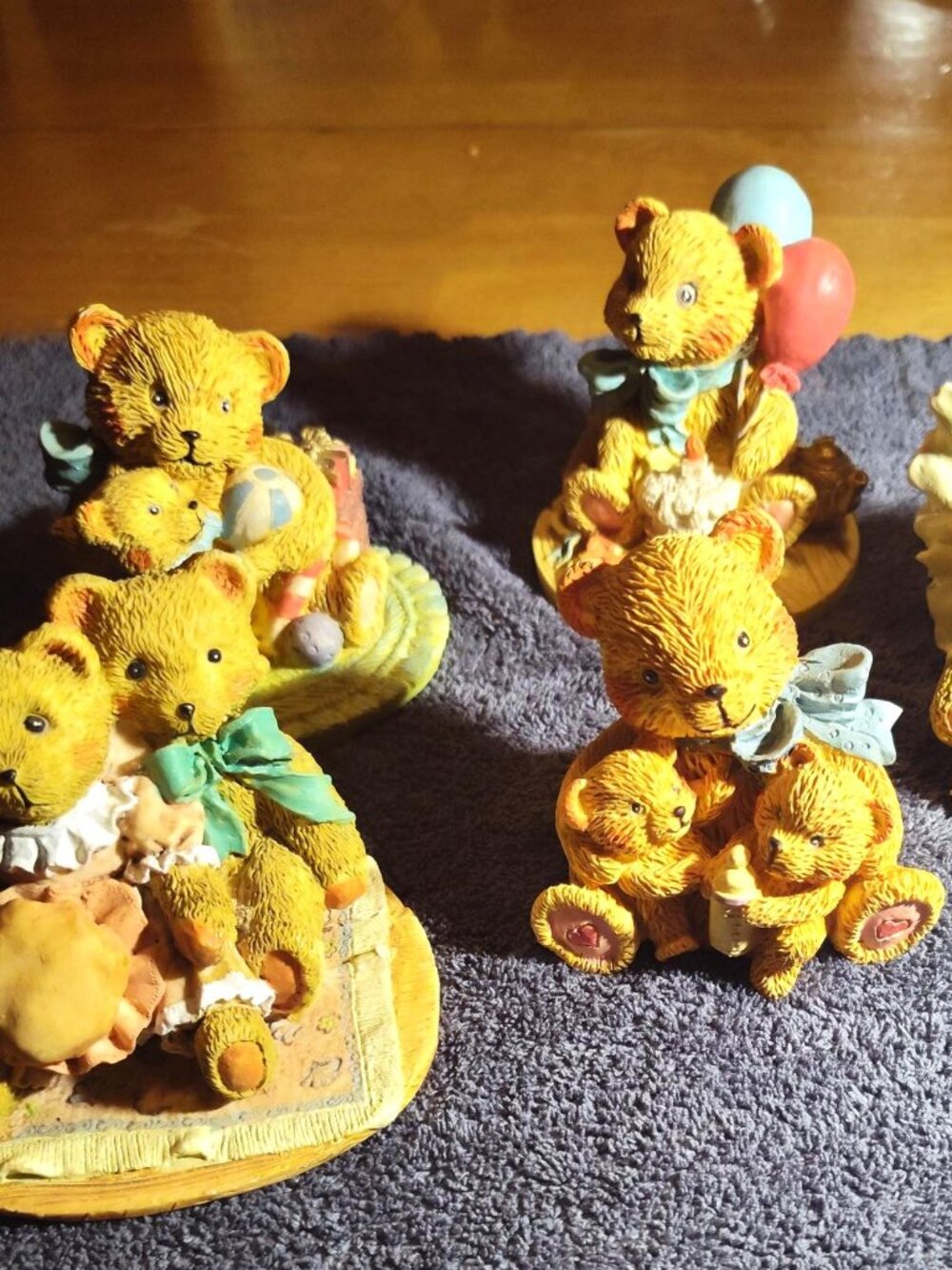 5 Vintage 1993 Avery Creations Teddy Bear collection. SHIPS FREE